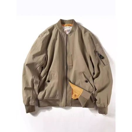 Men's Casual Windbreaker Jacket Baseball Coat