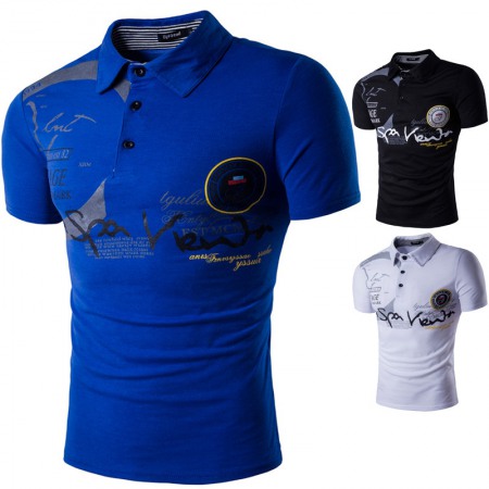 Men's Short-Sleeved T-Shirt Polo Shirt